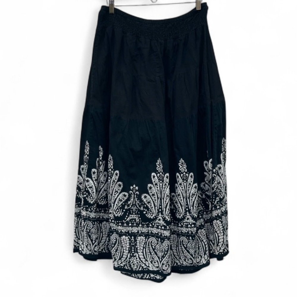 100% cotton boho maxi skirt L - Picture 2 of 6
